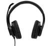 Słuchawki przewodowe z mikrofonem Hama HS-P300 Nauszne Czarny