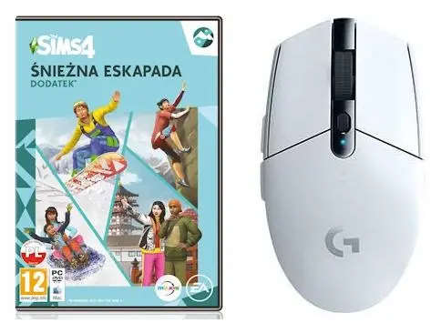 The Sims 4: Śnieżna Eskapada Dodatek do gry na PC + mysz Logitech G305 (biały)