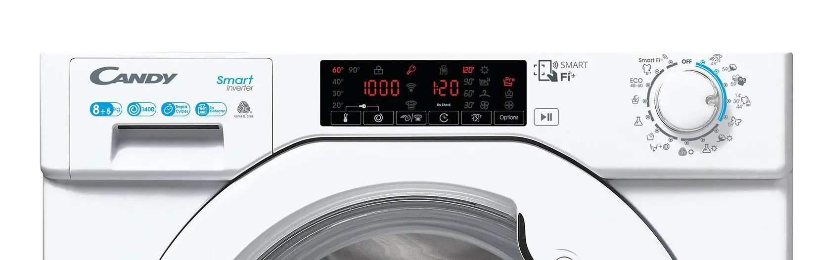 Pralko-suszarka Candy Smart Inverter CBDO485TWME1S 8kg/5kg Zdalne sterowanie