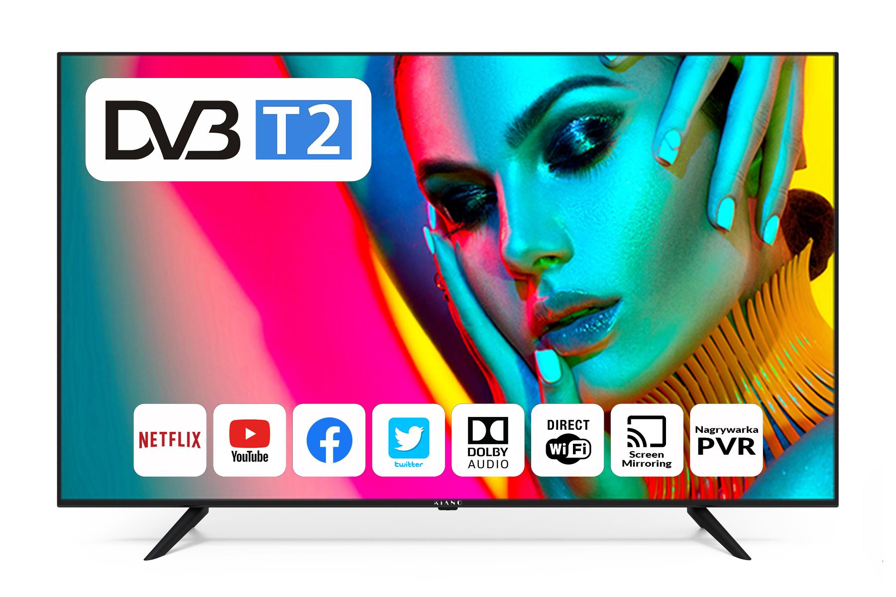 Telewizor Kiano SlimTV 58 UHD Smart 58" LED 4K Android TV DVB-T2