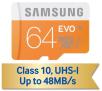 Samsung microSDXC Evo Class 10 UHS-I 64GB 48 MB/s
