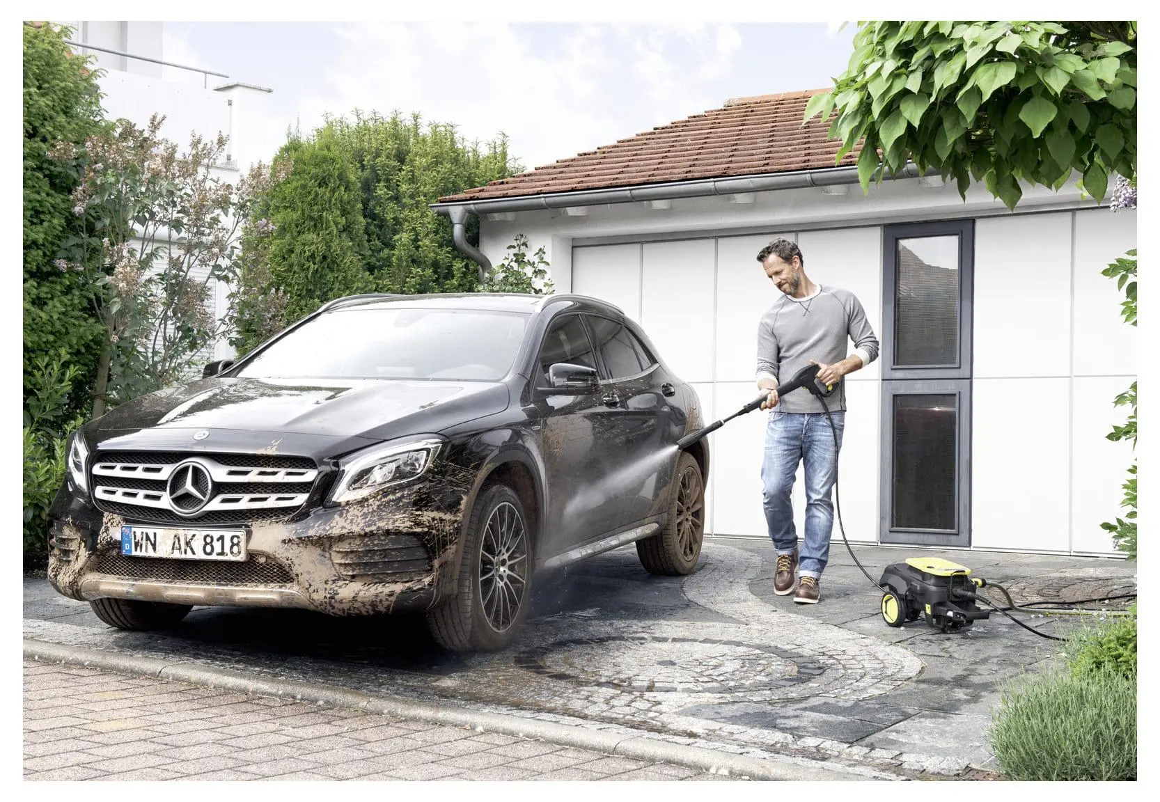 Myjka ciśnieniowa Karcher K 5 Compact + Pianownica FJ 3 500l/h 8m