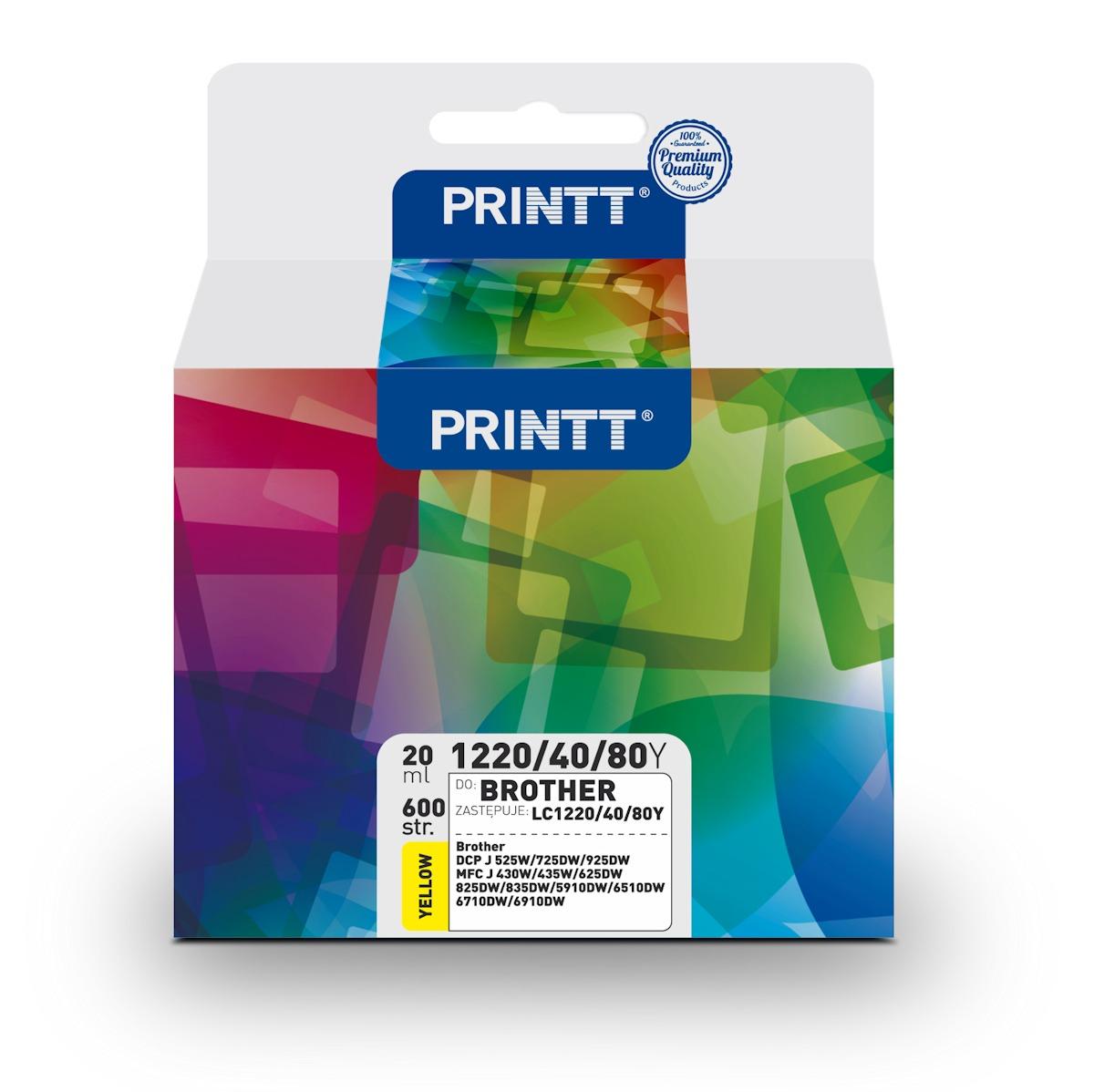 Tusz PRINTT NAB1240Y (zamiennik LC-1240Y)