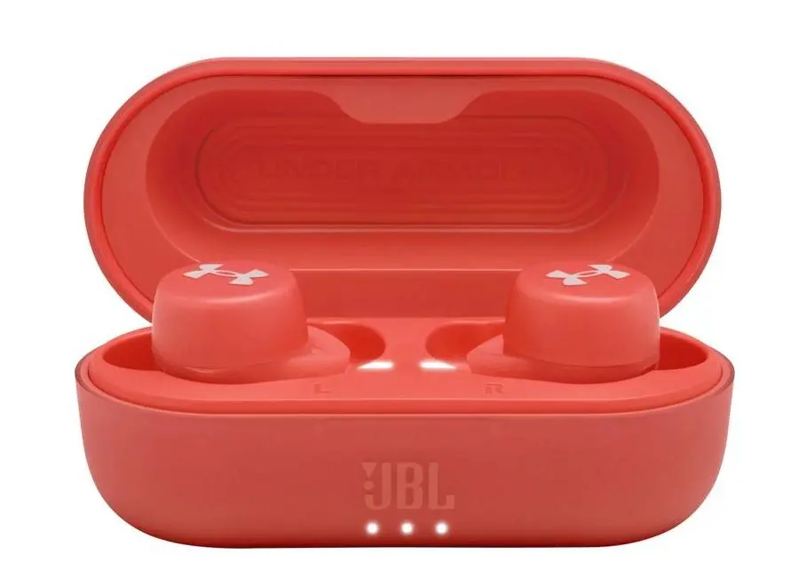 Słuchawki bezprzewodowe JBL Under Armour Streak Dokanałowe Bluetooth 5.0 Czerwony
