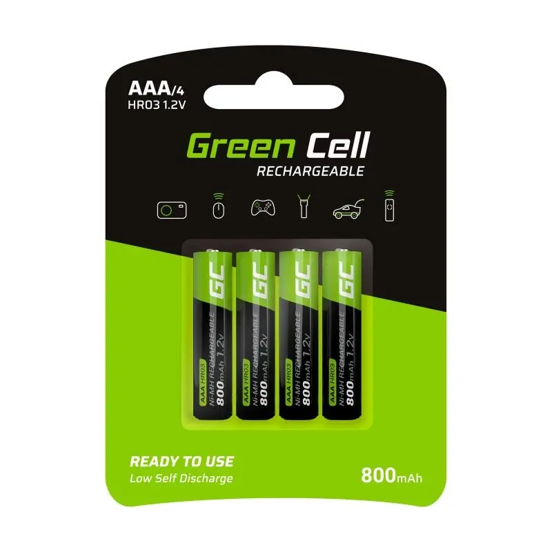 Akumulatorki Green Cell GR04 AAA 800mAh 4szt.