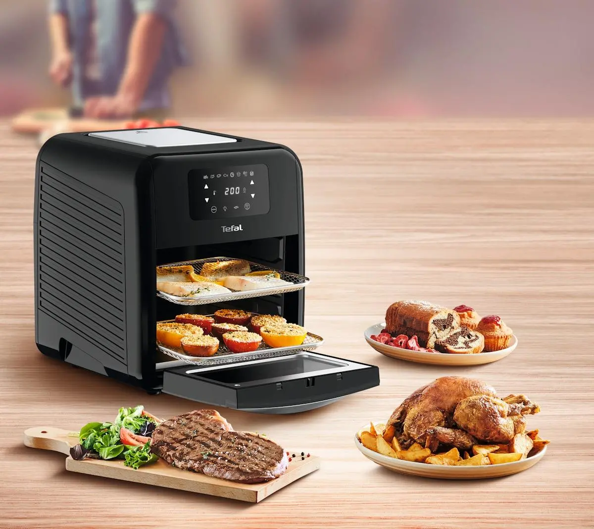 Frytkownica beztłuszczowa Tefal Easy Fry Oven & Grill FW5018 11l Aplikacja mobilna