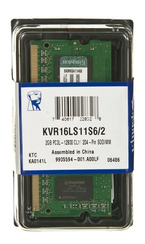 Kingston DDR3 2GB KVR16LS11S6/2 SODIMM miniaturka