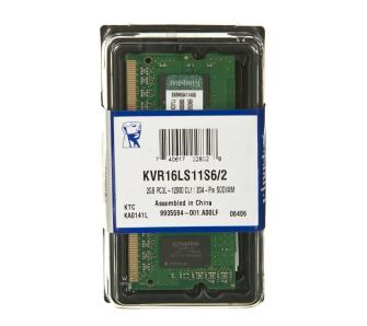 Pamięć Kingston DDR3 2GB KVR16LS11S6/2 SODIMM