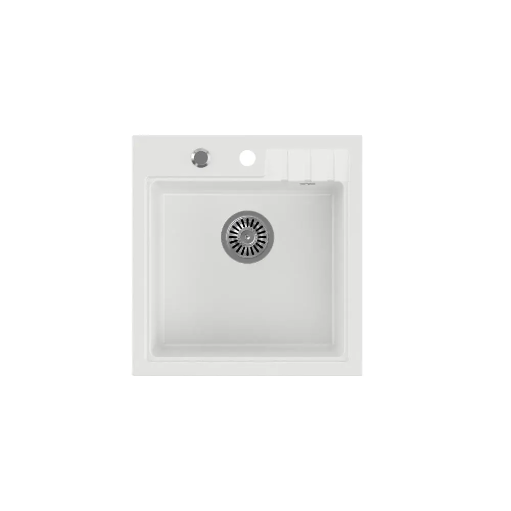 Zlewozmywak Quadron HCQP5052BIK Peter 110 Granitowy Biały