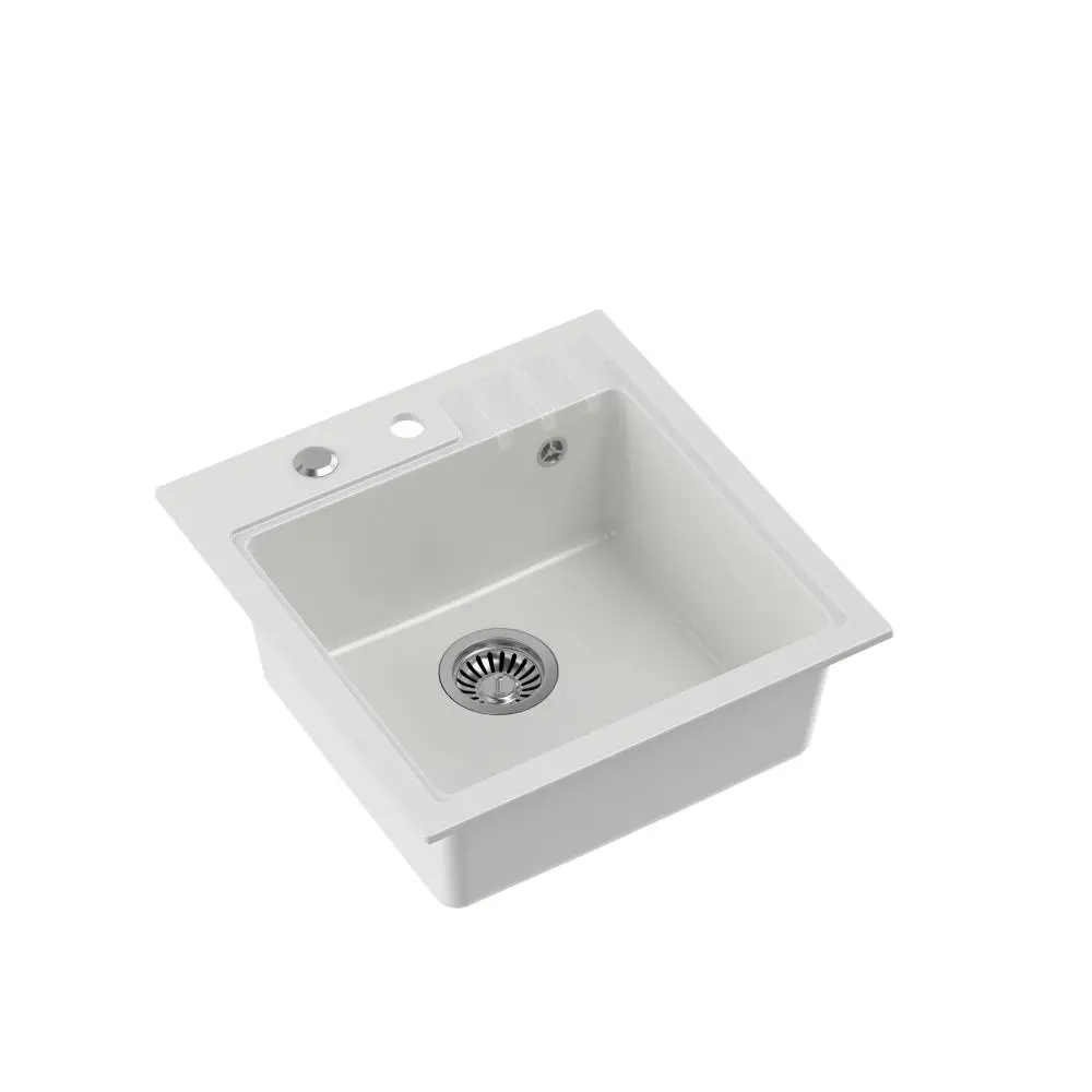 Zlewozmywak Quadron HCQP5052BIK Peter 110 Granitowy Biały