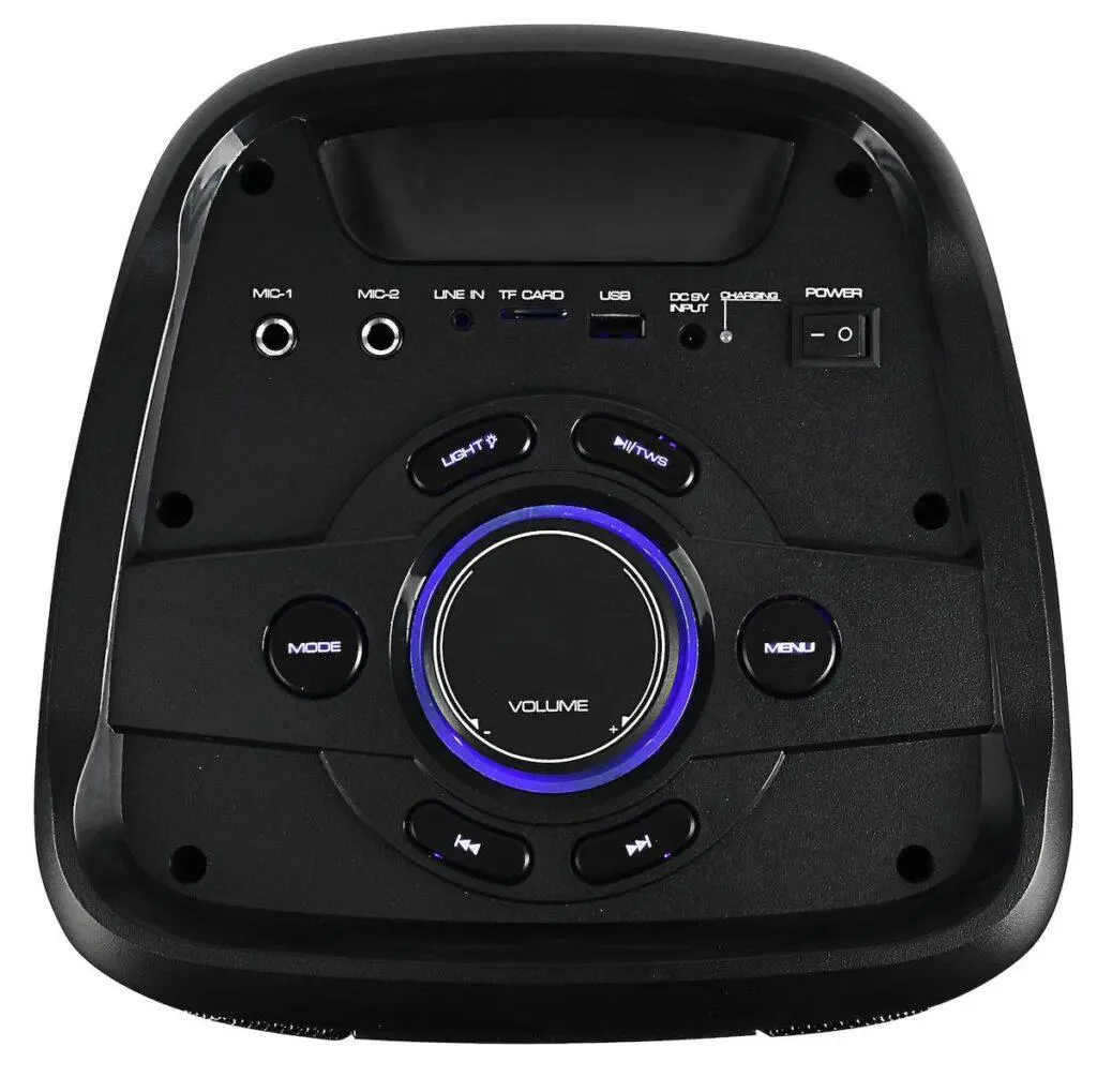 Power Audio Manta SPK5210 40W Bluetooth Radio FM Mikrofon Karaoke Czarny