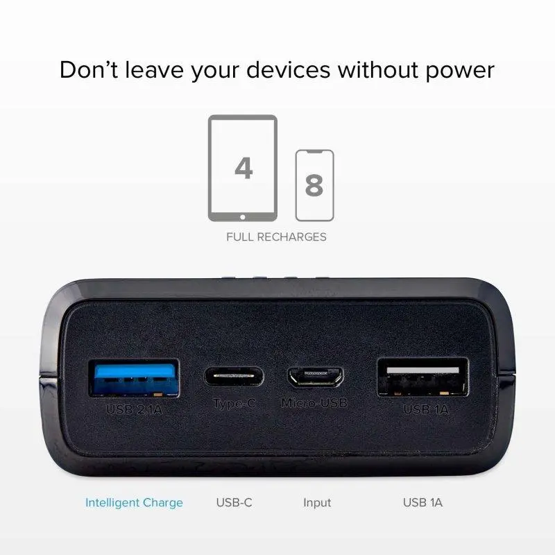 Powerbank SBS TTBB20000FASTK 20000mAh USB-C + micro USB 10W Czarny