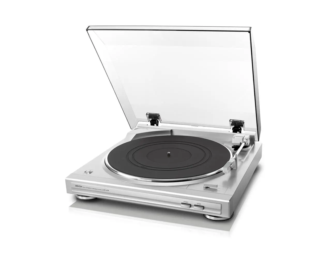 Gramofon Denon DP-29F Automatyczny Napęd paskowy Przedwzmacniacz Srebrny