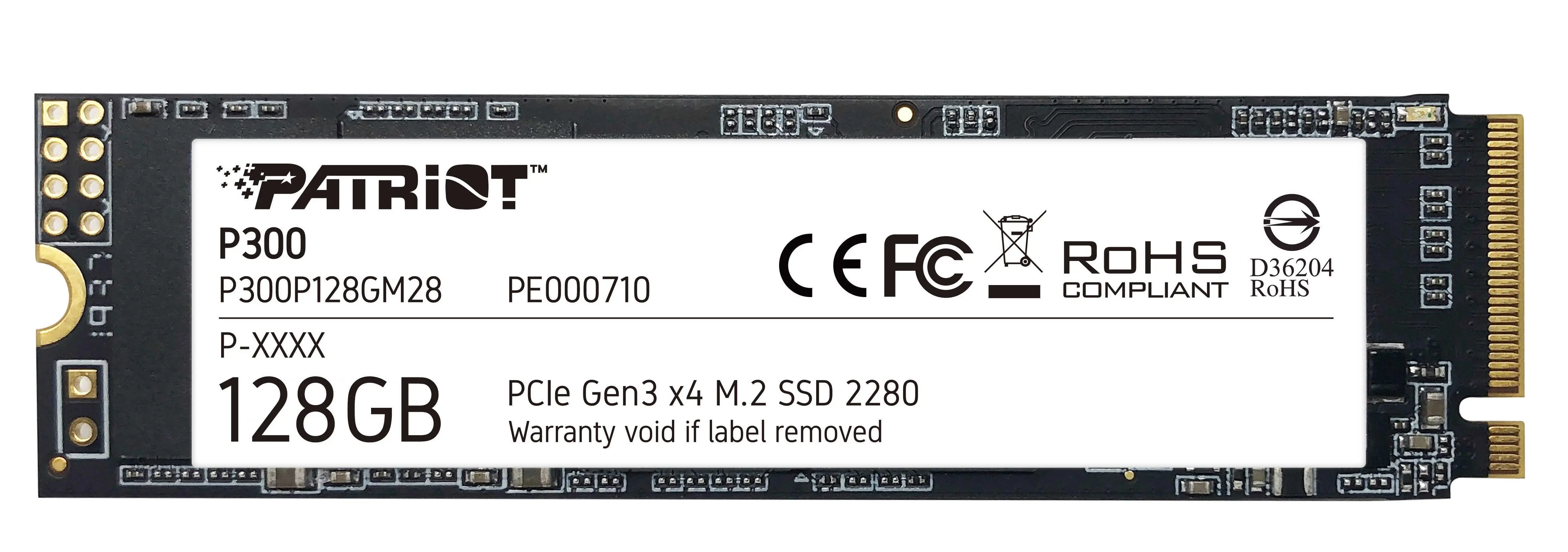 Dysk SSD Patriot P300 128GB M.2 PCIe Gen 3 x4