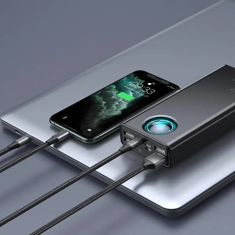 Powerbank Baseus PPLG-A01 Amblight 30000mAh PD QC 3.0 65W Czarny