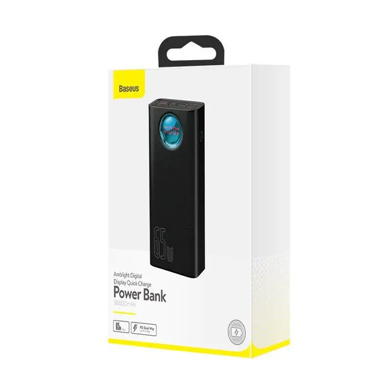 Powerbank Baseus PPLG-A01 Amblight 30000mAh PD QC 3.0 65W Czarny