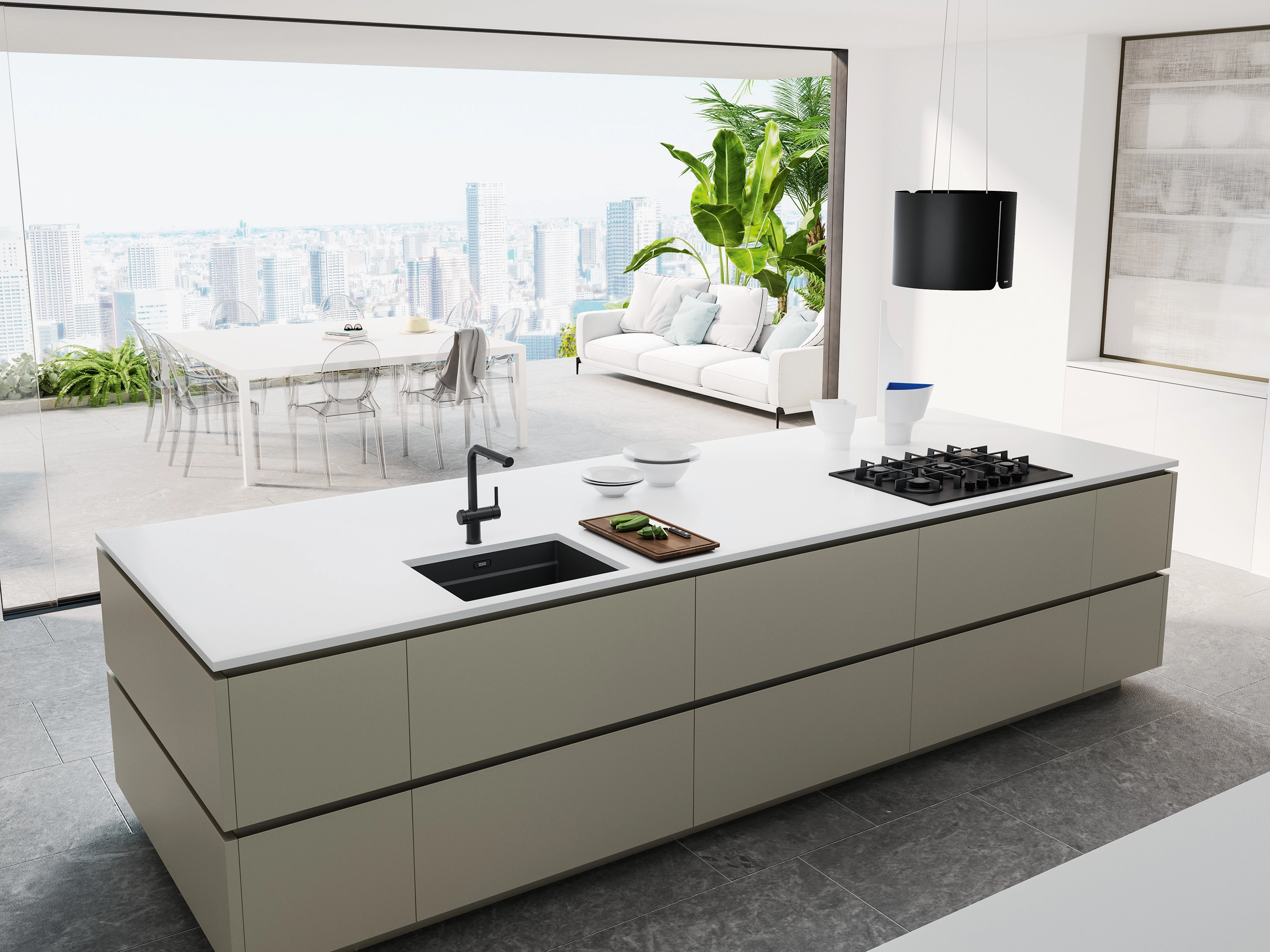Zlewozmywak Franke Kanon KNG 110-52 Granitowy Czarny mat