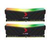 Pamięć RAM PNY XLR8 RGB DDR4 16GB (2 x 8GB) 3200 CL16 Czarny