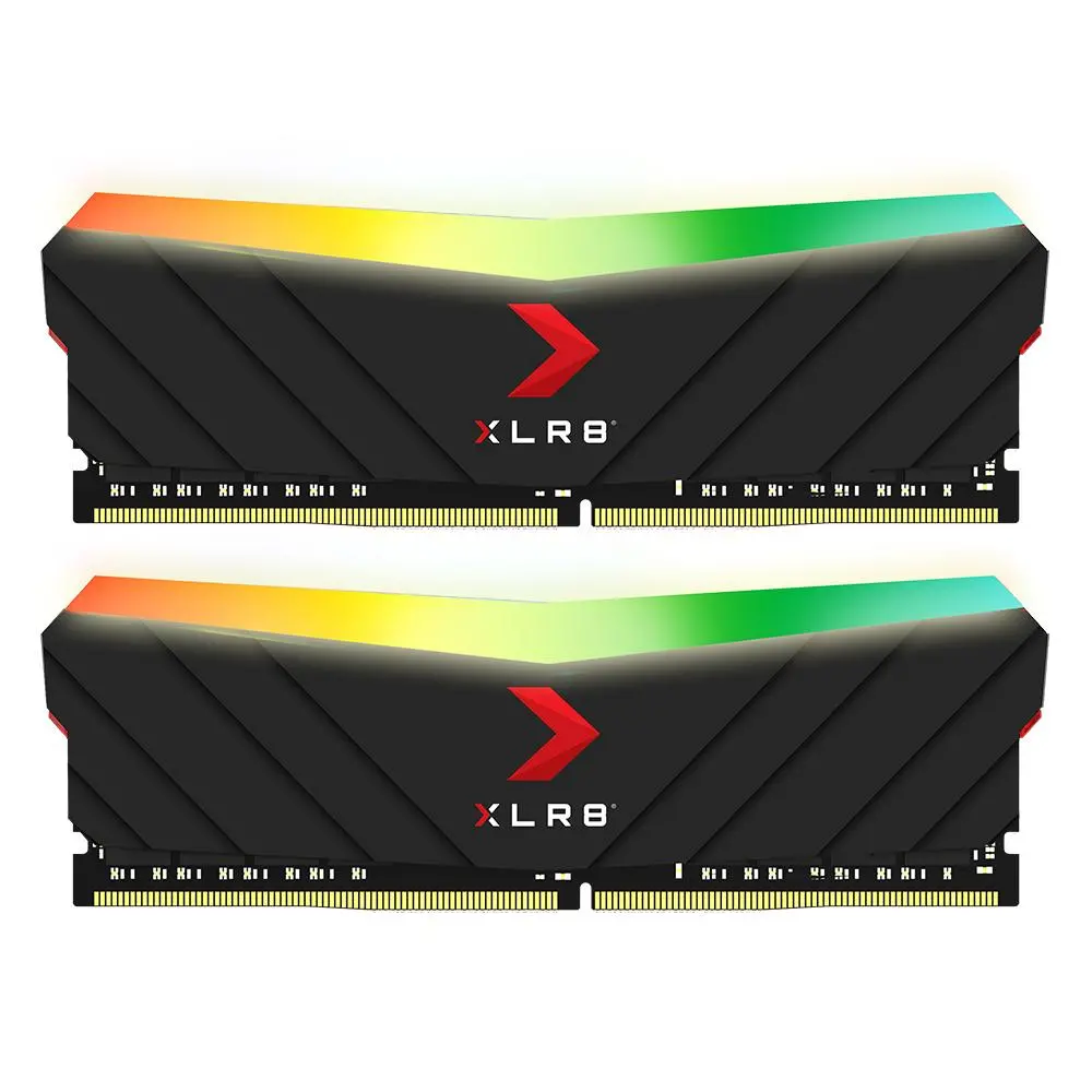 Pamięć RAM PNY XLR8 RGB DDR4 16GB (2 x 8GB) 3200 CL16 Czarny
