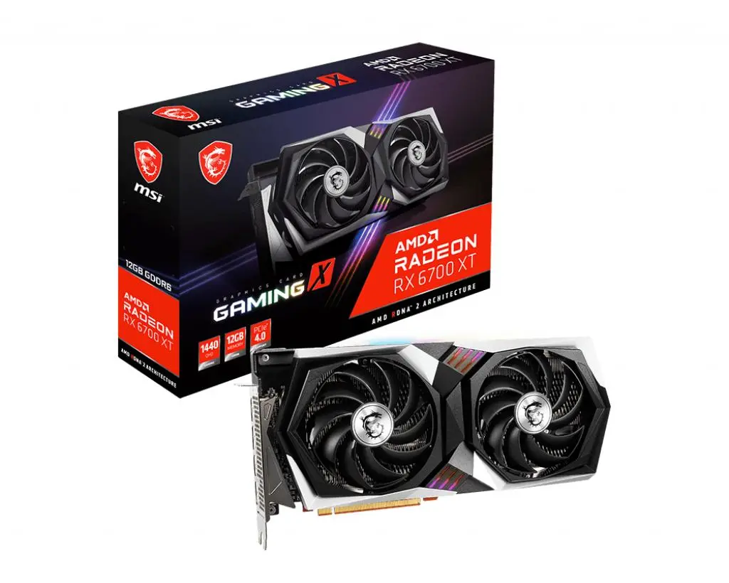 Karta graficzna MSI Radeon RX 6700 XT GAMING X 12GB GDDR6 192bit