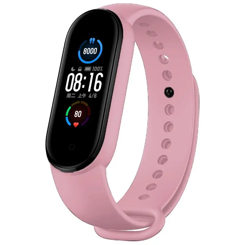 Pasek Devia Deluxe Sport do Mi Band 5 Różowy