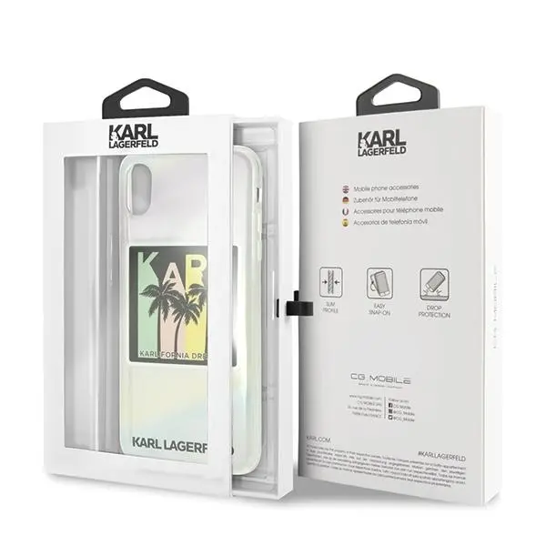 Etui Karl Lagerfeld Kalifornia Dreams Palms KLHCI65IRKD do iPhone Xs Max