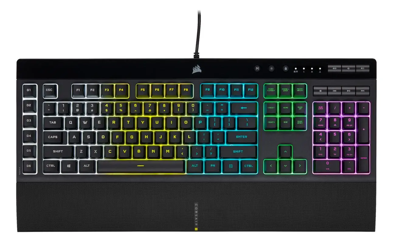 Klawiatura membranowa Corsair K55 RGB Pro Czarny