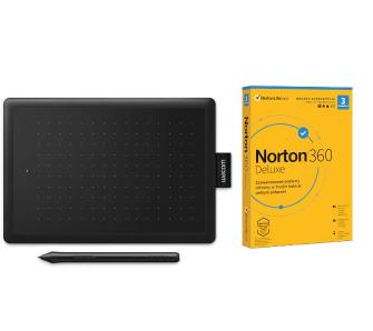 Tablet graficzny Wacom One By Wacom S + Norton 360 Czarny