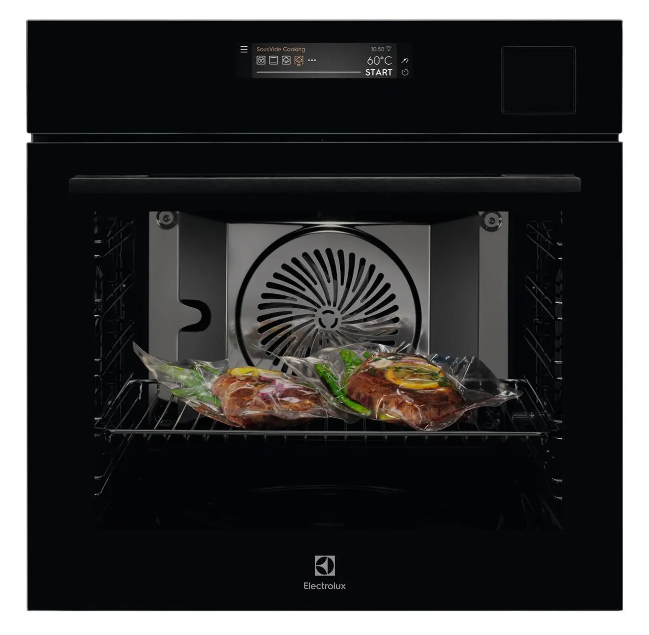 Piekarnik elektryczny parowy Electrolux 900 SteamPro EOA9S31WZ Termoobieg Termosonda Zdalne sterowanie Czarny
