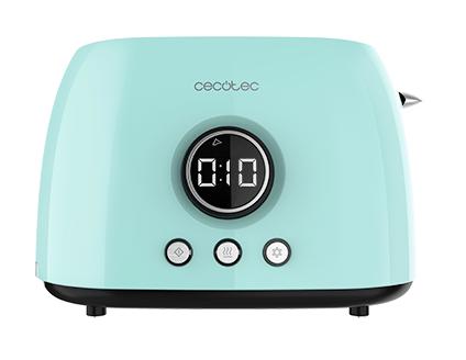 Toster Cecotec ClassicToast 8000 Ruszt do bułek Rozmrażanie 800W Niebieski