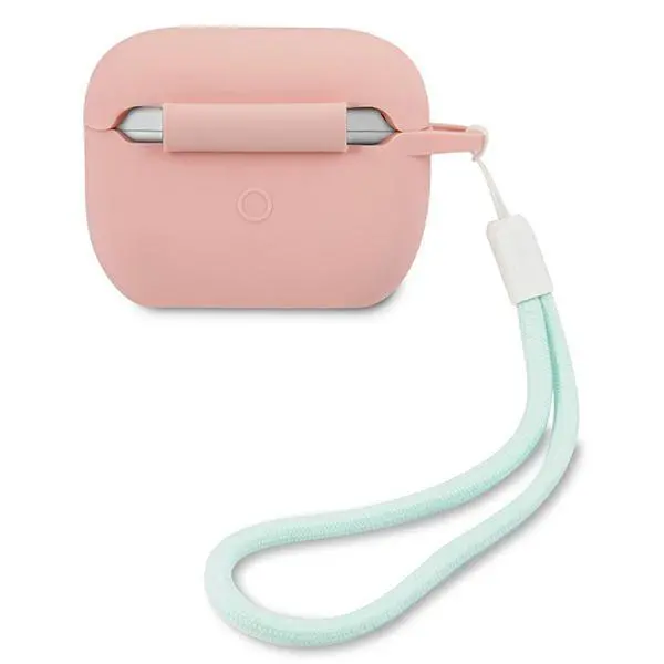 Etui na słuchawki Guess GUACAPLSVSPG Vintage AirPods Pro Różowy/Zielony