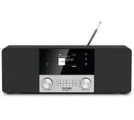 TechniSat DigitRadio 4C Radio FM DAB+ Bluetooth Czarno-srebrny