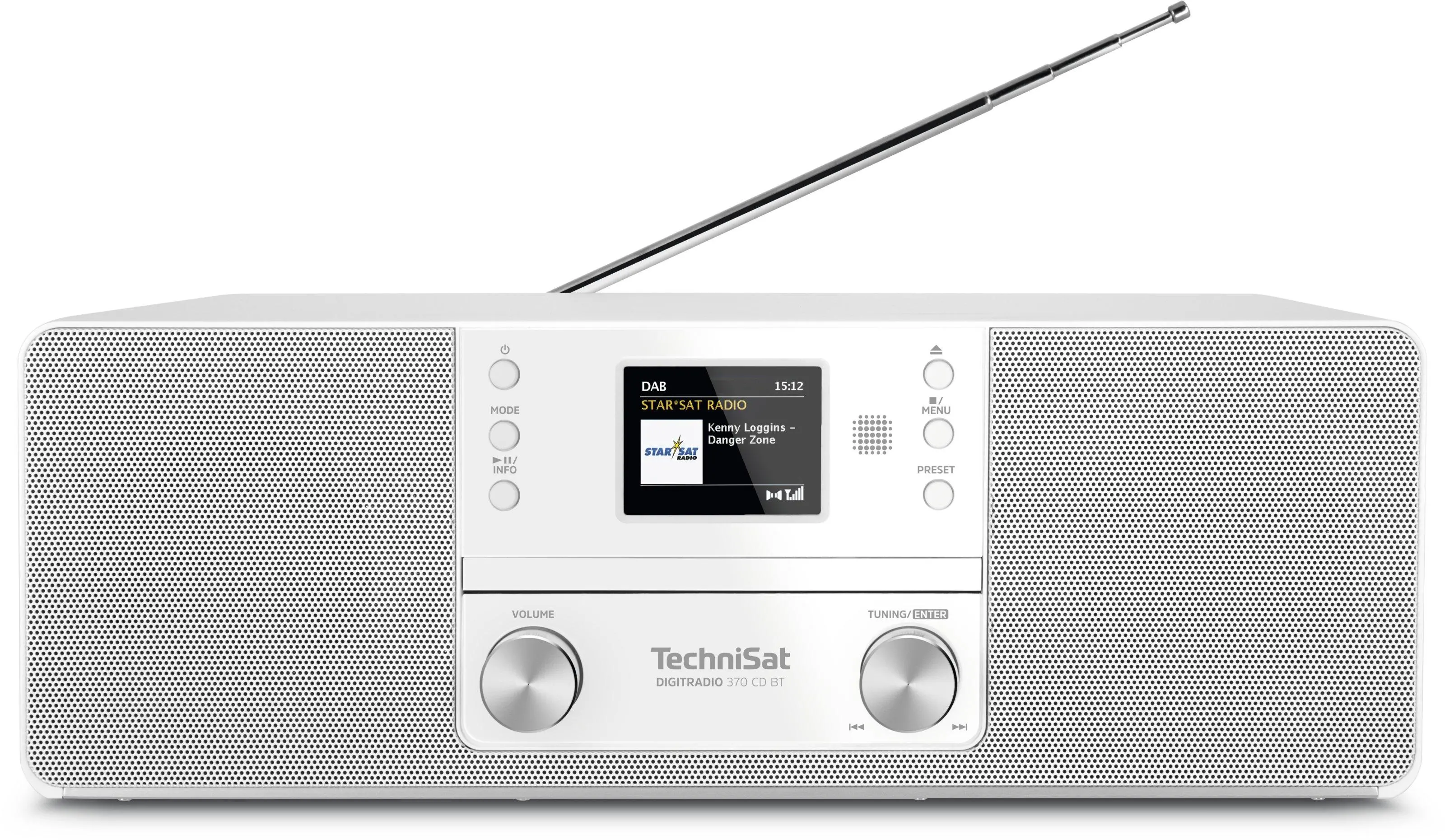 TechniSat DigitRadio 370 CD BT Radio FM DAB+ Bluetooth Biały