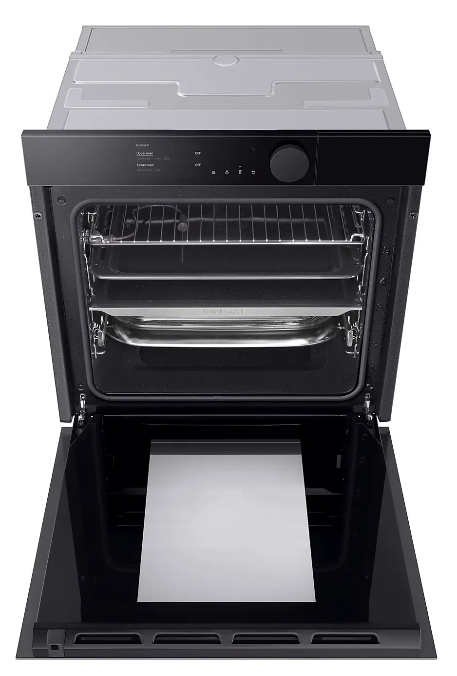 Piekarnik elektryczny parowy Samsung Infinite Line NV75T8979RK Dual Cook Termoobieg Termosonda Zdalne sterowanie Czarny