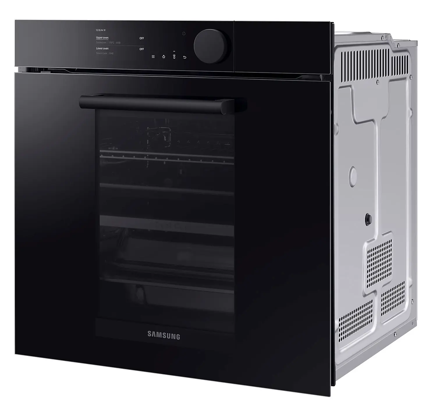 Piekarnik elektryczny parowy Samsung Infinite Line NV75T8979RK Dual Cook Termoobieg Termosonda Zdalne sterowanie Czarny