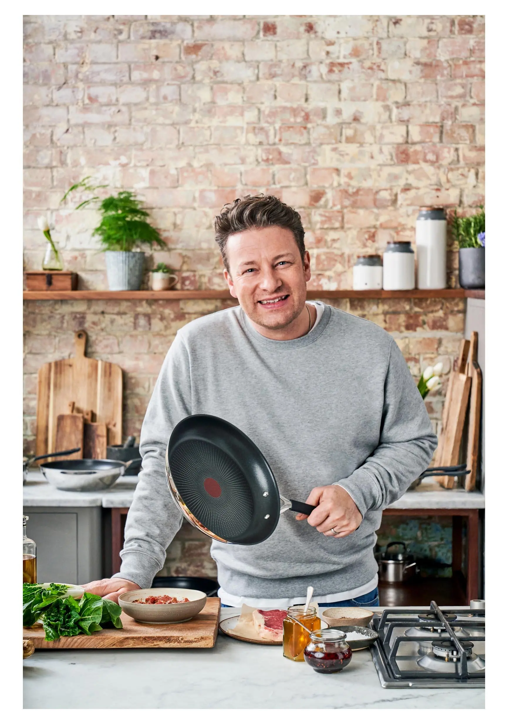 Patelnia Tefal Jamie Oliver Quick & Easy E3030674 Indukcja Tytanowa 28cm