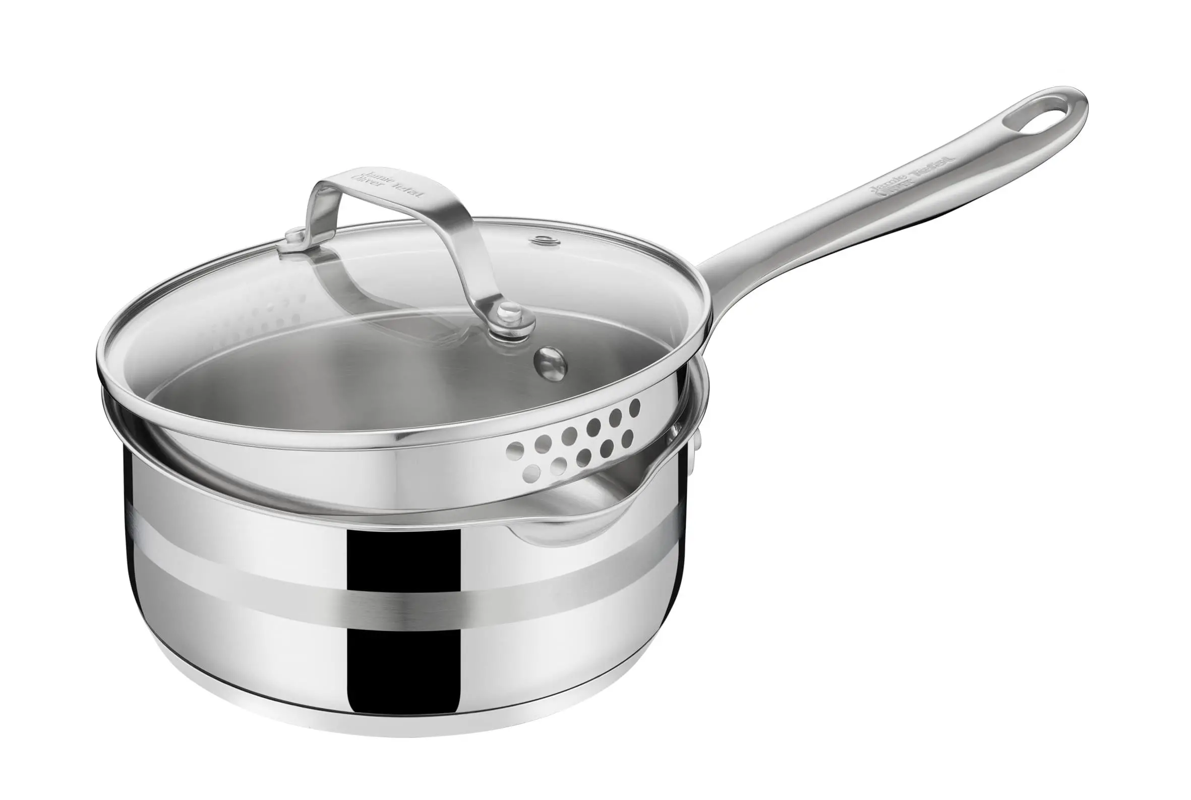 Zestaw garnków Tefal Jamie Oliver Cook' Smart Indukcja Stal nierdzewna 8 elementów