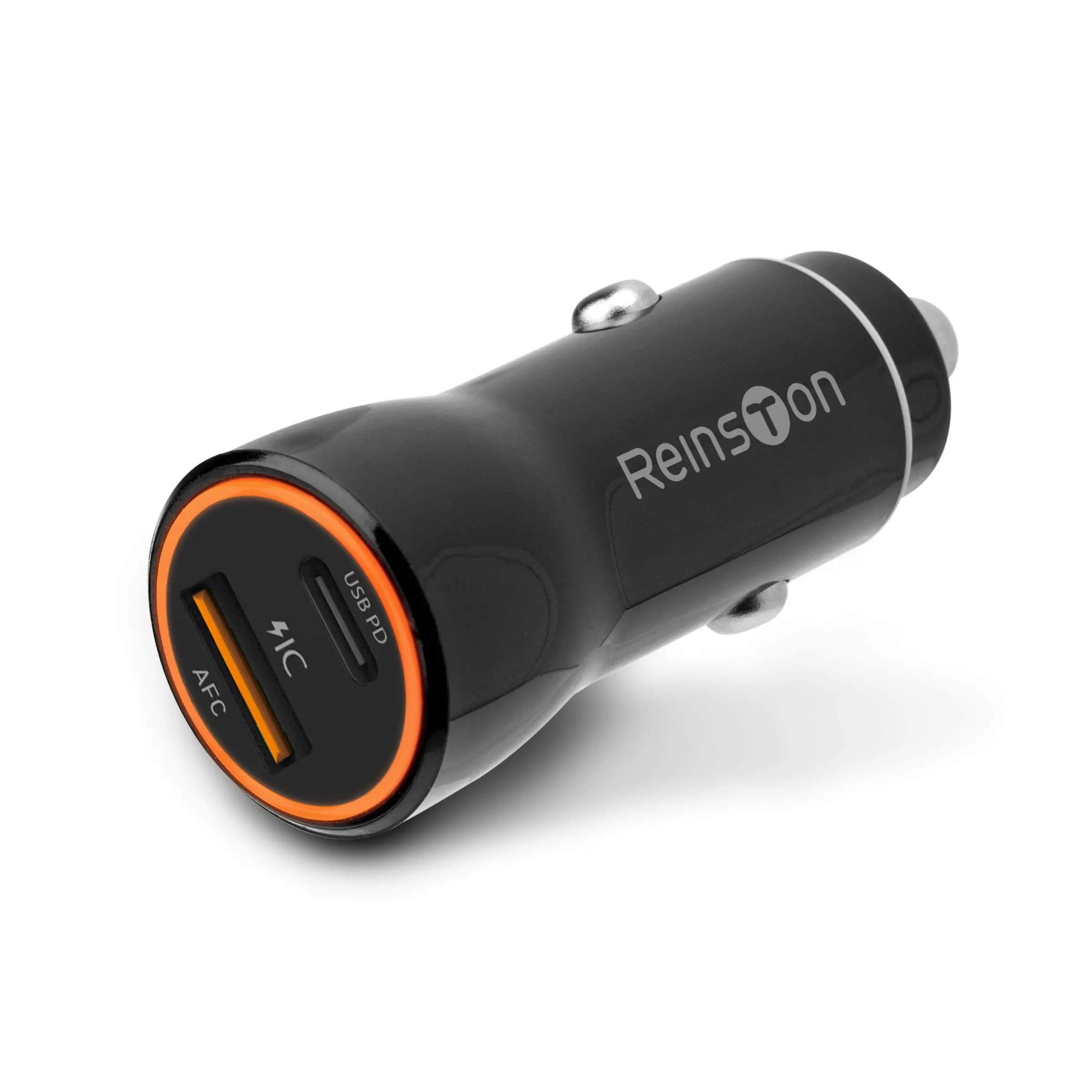 Ładowarka samochodowa Reinston ELSA14 USB-A i USB-C Power Delivery Czarny