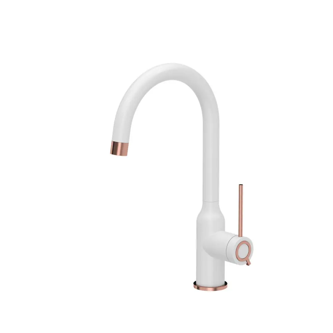 Bateria Quadron 3523500_WHMPVDC1 Ingrid Biały/Miedziany Stal szlachetna