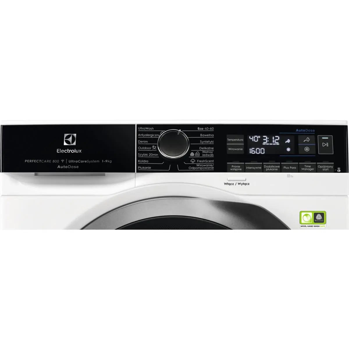 Pralka Electrolux 800 UltraCare EW8F169ASPA 9kg 1600obr/min Zdalne sterowanie