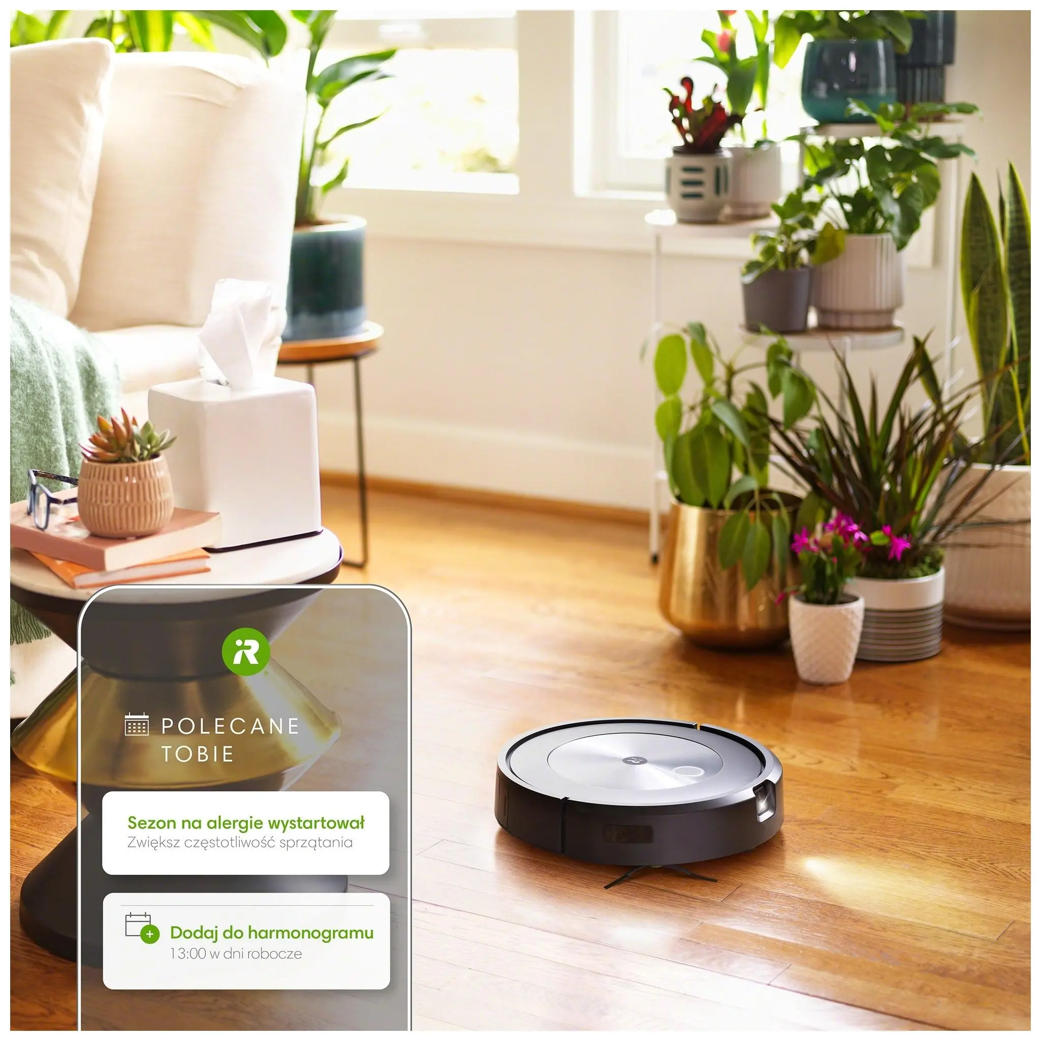 Robot sprzątający iRobot Roomba J7 Tworzenie mapy pomieszczenia 68dB