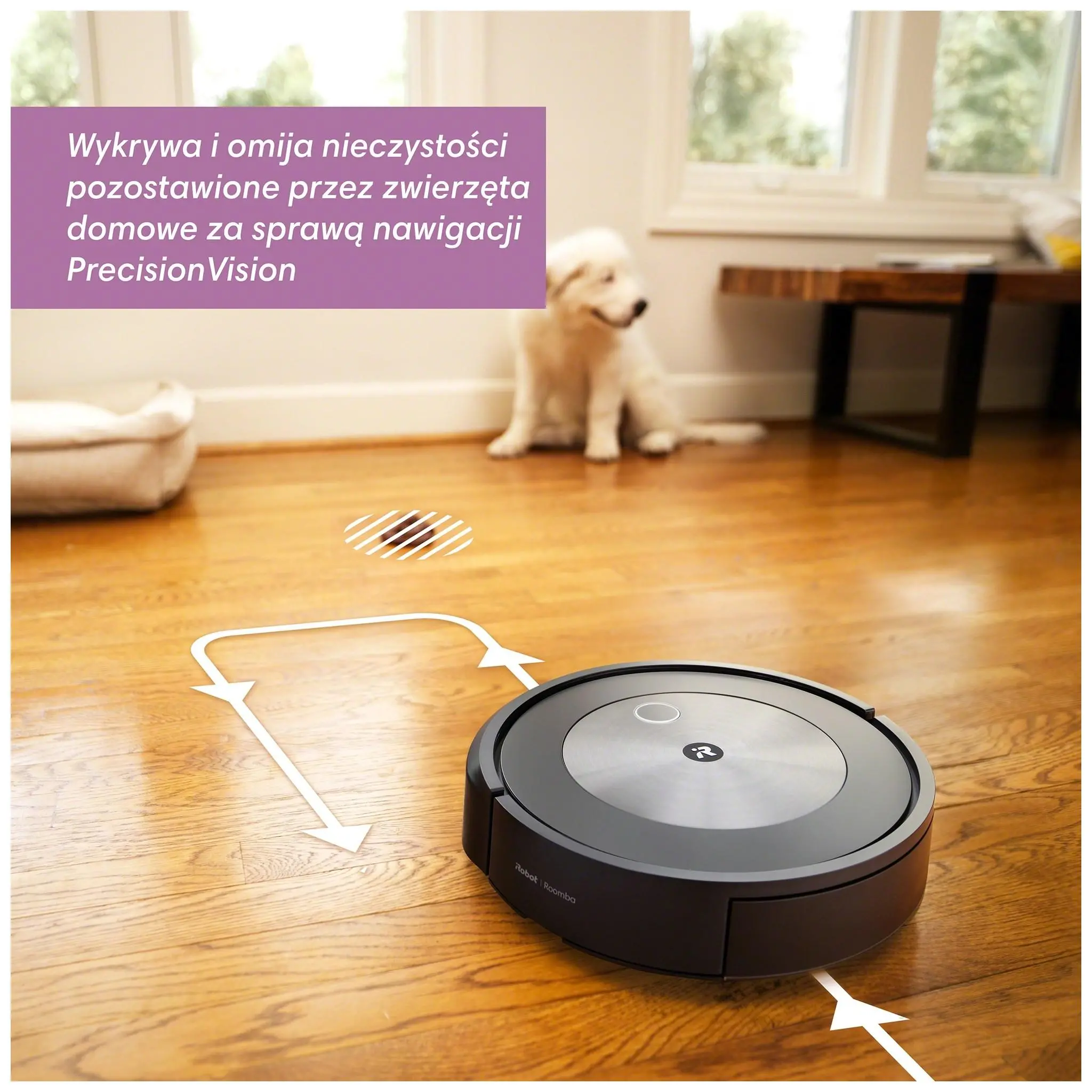 Robot sprzątający iRobot Roomba J7 Tworzenie mapy pomieszczenia 68dB