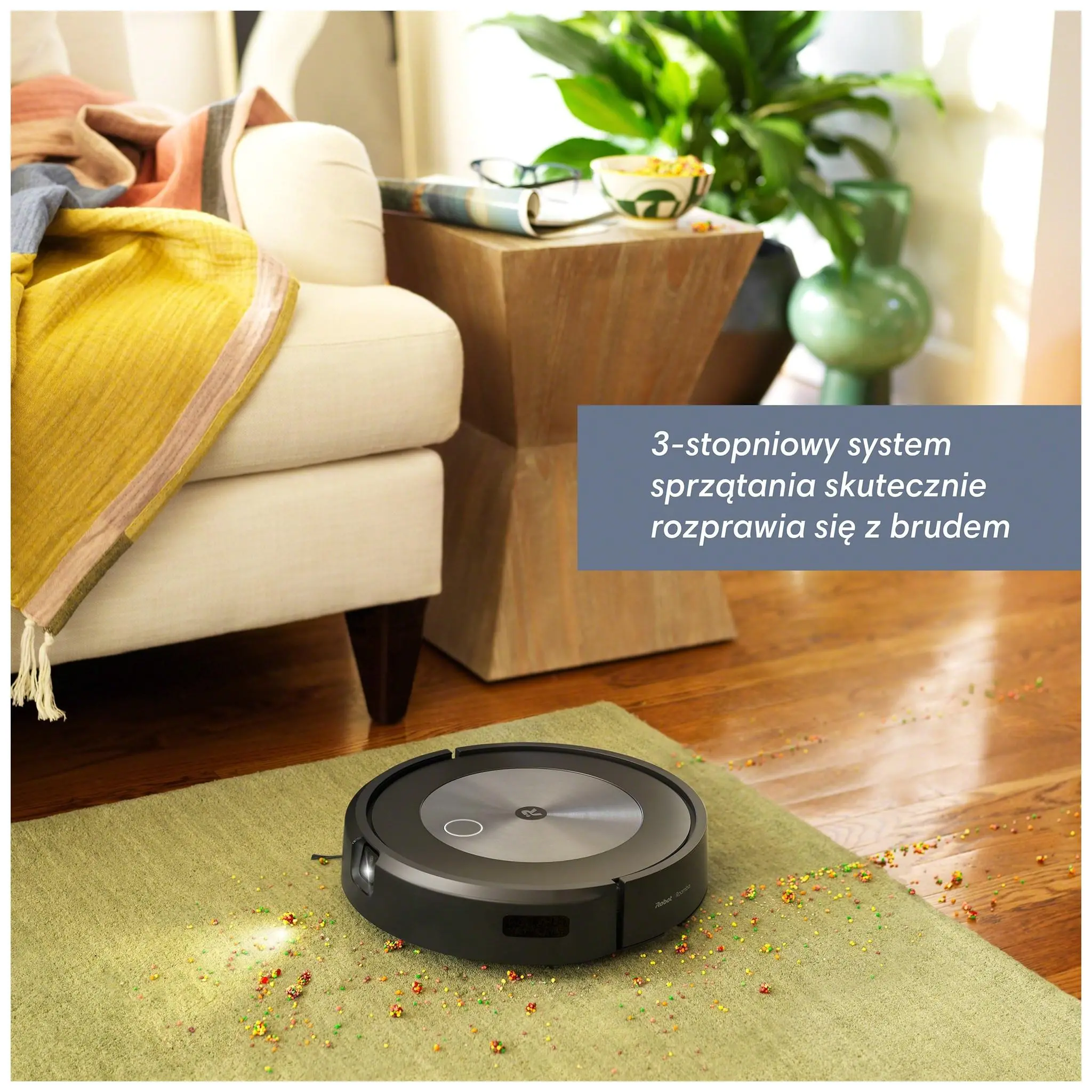 Robot sprzątający iRobot Roomba J7 Tworzenie mapy pomieszczenia 68dB