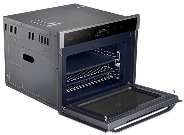 Piekarnik z mikrofalą Samsung Chef Collection NQ50J9530BS Termoobieg Srebrno-czarny