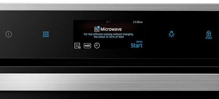 Piekarnik z mikrofalą Samsung Chef Collection NQ50J9530BS Termoobieg Srebrno-czarny