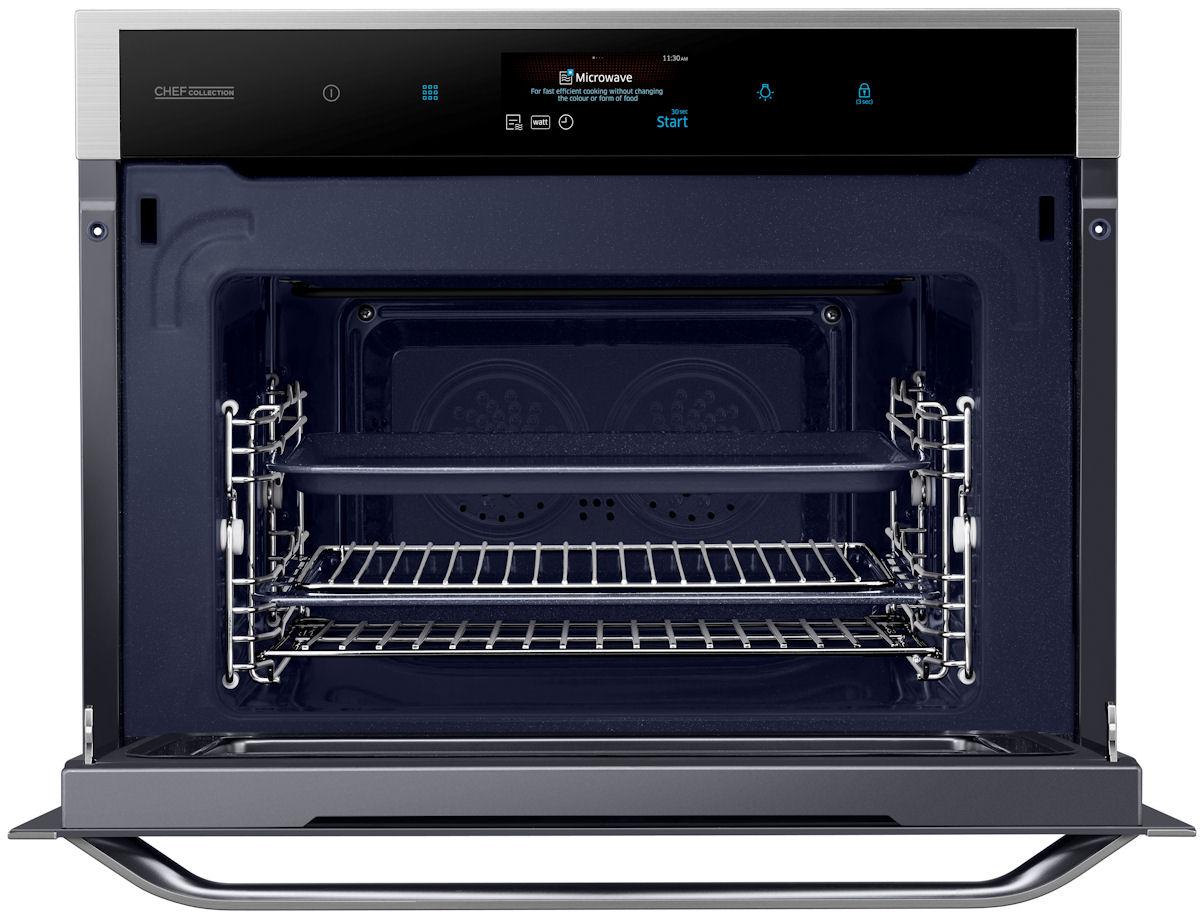 Piekarnik z mikrofalą Samsung Chef Collection NQ50J9530BS Termoobieg Srebrno-czarny