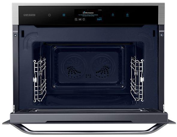Piekarnik z mikrofalą Samsung Chef Collection NQ50J9530BS Termoobieg Srebrno-czarny
