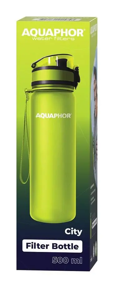 Butelka filtrująca Aquaphor City 0,5l 1 wkład Zielony