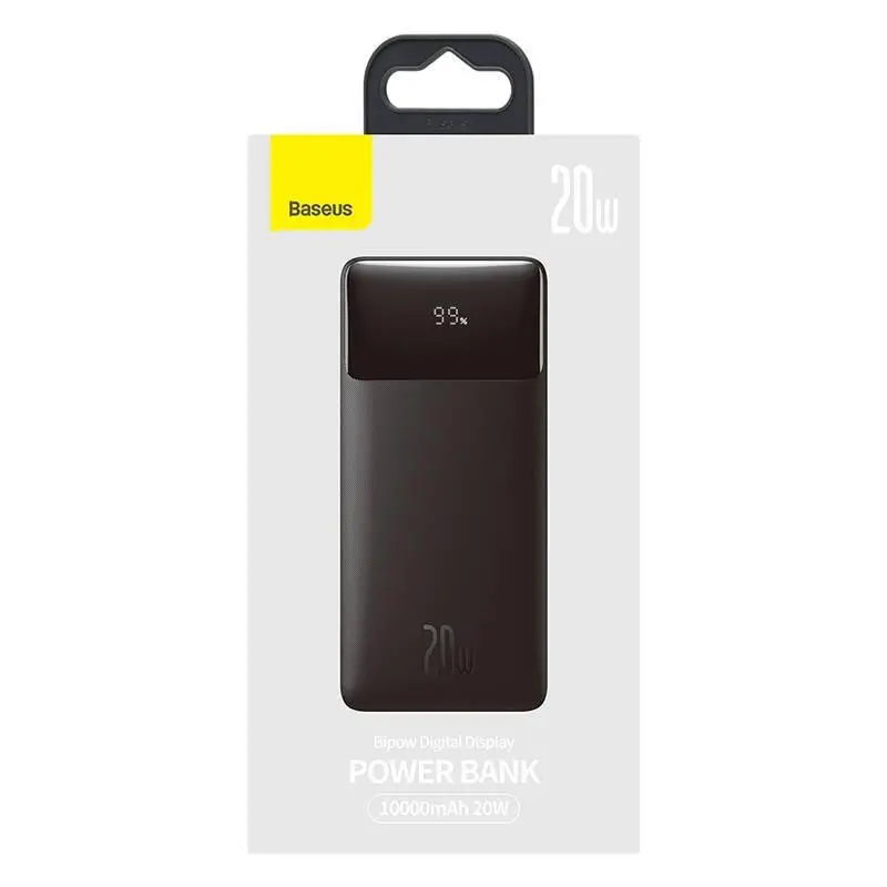 Powerbank Baseus PPDML-L01 Bipow 10000mAh 2xUSB USB-C 20W Czarny