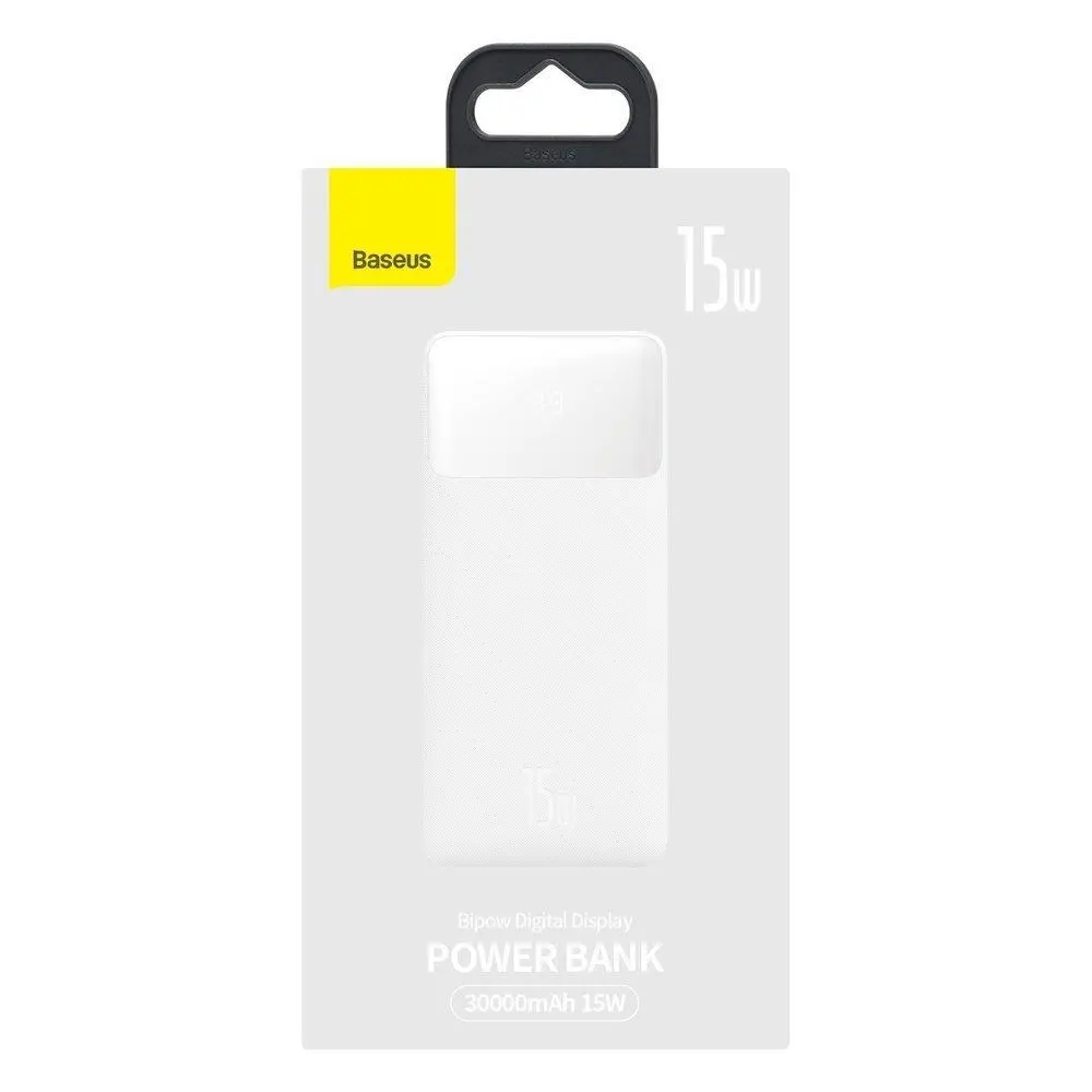 Powerbank Baseus PPBD050202 Bipow 30000mAh 2xUSB USB-C 15W Biały